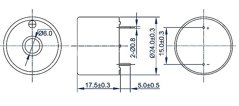 electric piezo buzzer EPB2418C 6V 9 V 12V annunciator buzzer - ESUNTECH