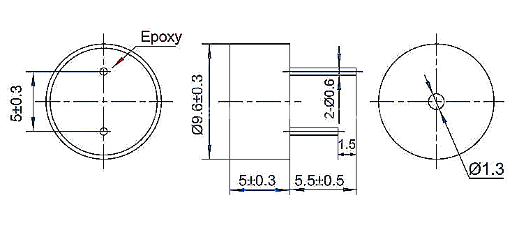 magnetic buzzer EEB9650A low voltage annuciator - ESUNTECH