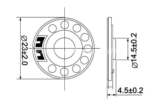 mini speaker ESP23N-01 intercom speaker - ESUNTECH